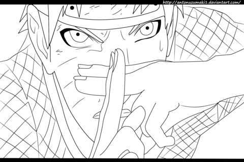 Naruto 697 Naruto Vs. Sasuke Coloring Page